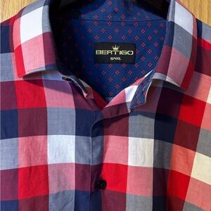 Men’s 2/3XL* Red and Blue Checkered Shirt